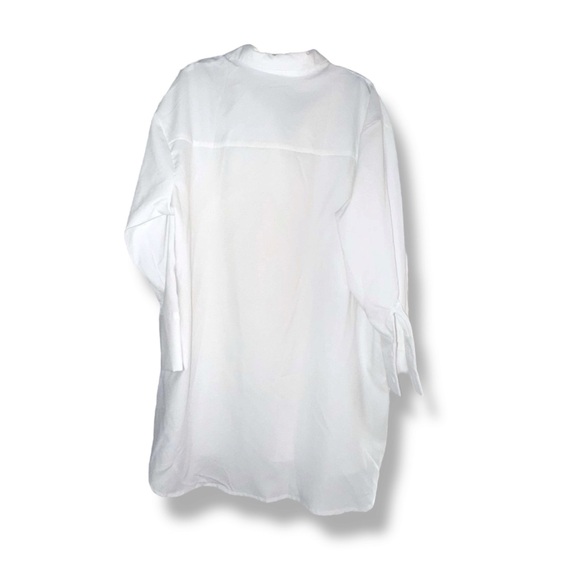 SHEIN Curve Women's Casual Versatile Solid Color Long Sleeve Shirt, size 1XL - Picture 2 of 4